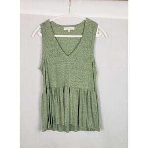Truly Madly Deeply Tank Top M Slub Gray Babydoll Cutecore Casual Summer USA